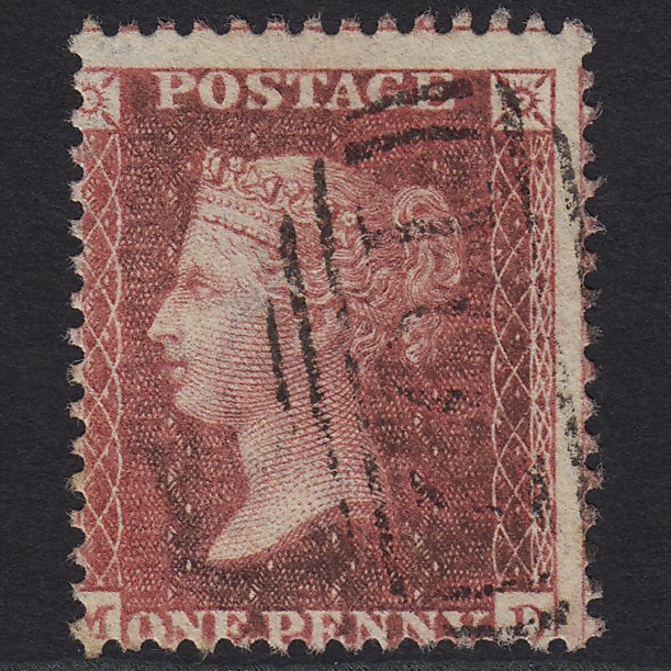 GB QV 1857 1d Rose-red (Plate 47) SG40-C10(1) MD FU