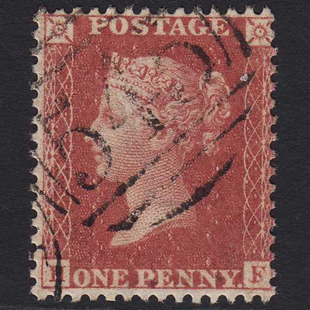 GB QV 1857 1d Rose-red (Plate 56) SG40-C10(1) HF FU Newcastle 545