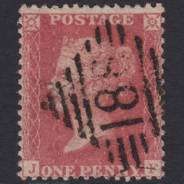 GB QV 1857 1d Rose-red (Plate 48) SG40-C10(1) JF FU Dublin 186