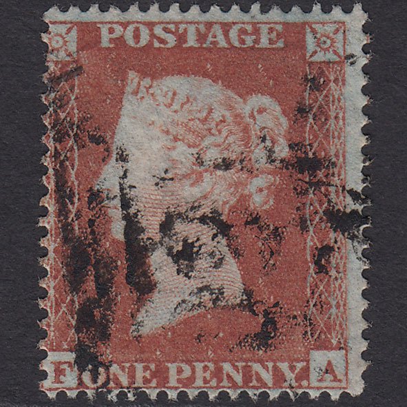 GB QV 1854 1d Red-brown (Plate 183) SG17-C1(1) FA FU