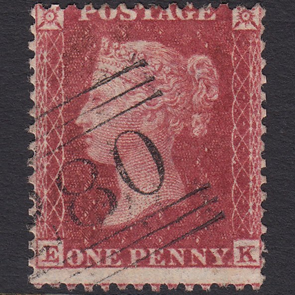 GB QV 1857 1d Deep Rose-red (Plate 36) SG41-C10(4) EK FU Perth 280