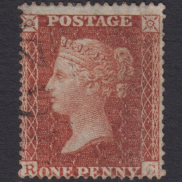 GB QV 1855 1d Red-brown (Plate 6) SG21-C4(1) RC GU Light Cancel