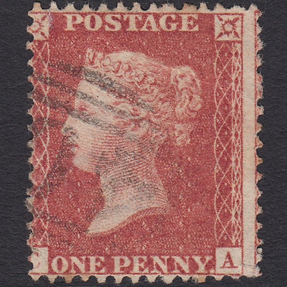 GB QV 1861 1d Rose-red (Plate 51) SG42-C12(3) CA GU Light Cancel Misperf