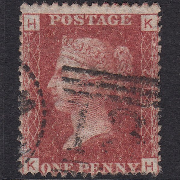 GB QV 1864 1d (Plate 213) SG44-G1(2) KH FU Edinburgh 131 Dotted Circle Duplex