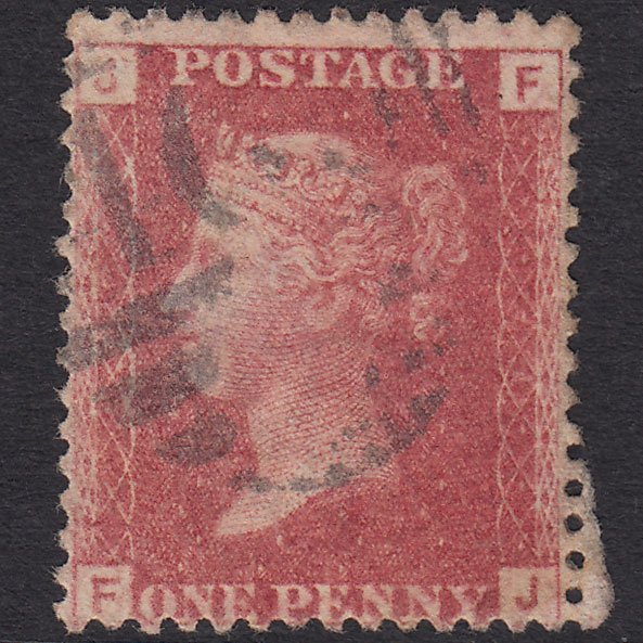 GB QV 1864 1d Rose-red (Plate 71) SG43-G1(1) FJ GU Blue-black Cancel