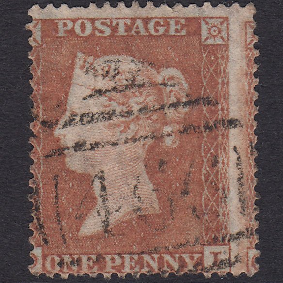 GB QV 1854 1d Pl 200 SG18-C1(2) OI GU Liverpool 466 Spoon Large Misperf