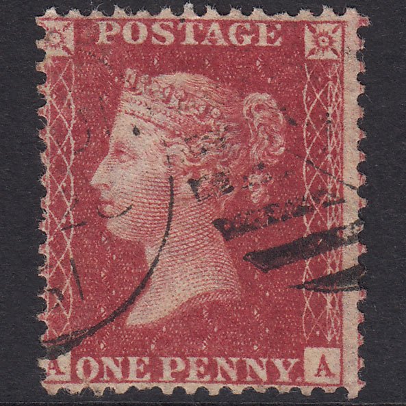 GB QV 1857 1d SG40-C10(1) AA FU Missing Imprimatur London Is Cancel