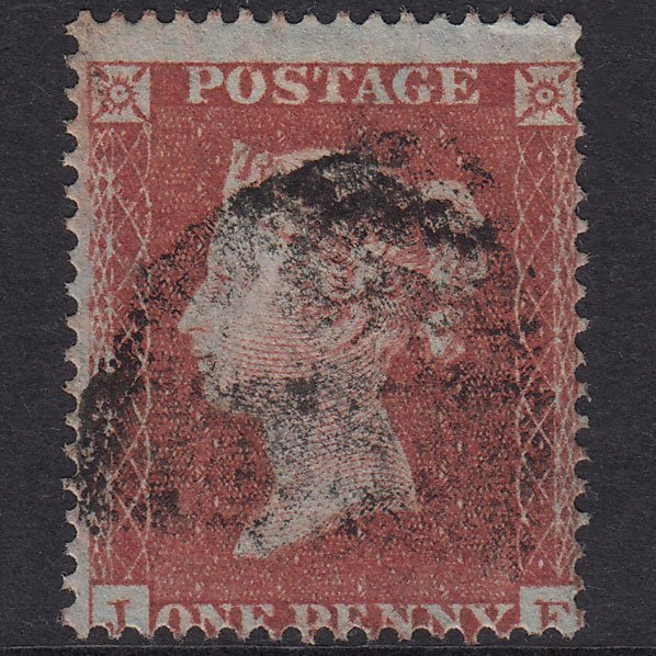 GB QV 1854 1d Red-Brown Plate 166 SG17-C1(1) JF GU