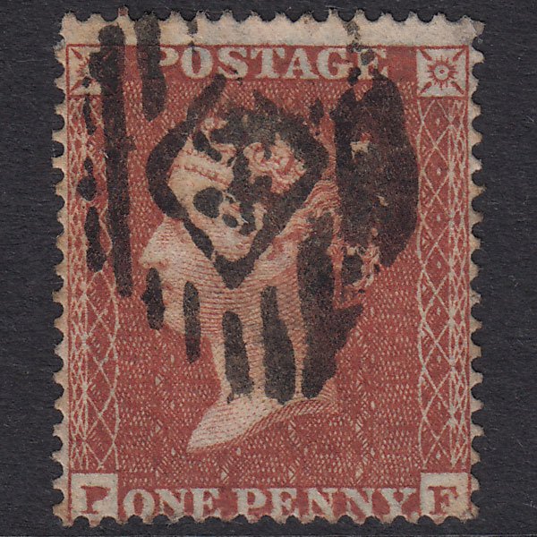 GB QV 1855 1d Red-Brown Plate 3 SG21-C4(1) PF GU London IS 44
