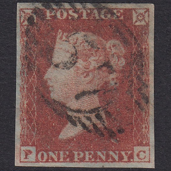 GB QV 1841 1d Plate 171 SG8-B2(1) PC GU 4 Good Margins London D&S 57