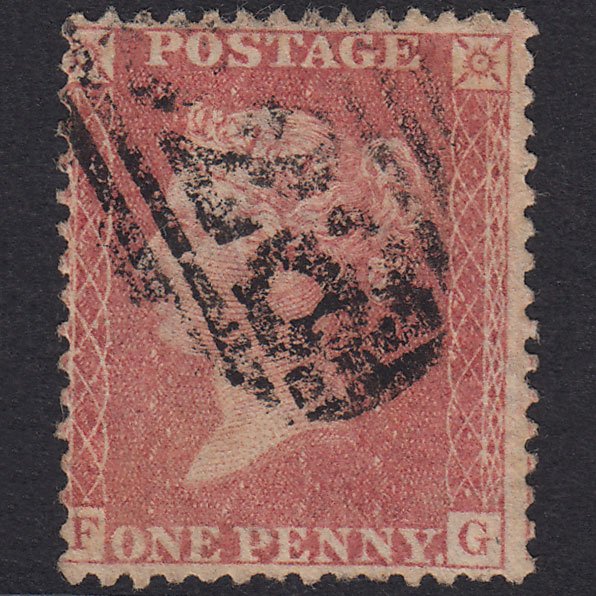 GB QV 1857 1d Pale Rose Plate 68 SG39-C10(3) FG GU