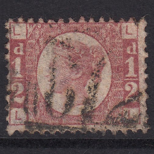 GB QV 1870 1/2d Rose Plate 5 SG49-G4 LL FU