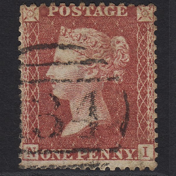 GB QV 1857 1d Rose-red (Plate 46) SG40-C10(1) NI GU Bristol 134
