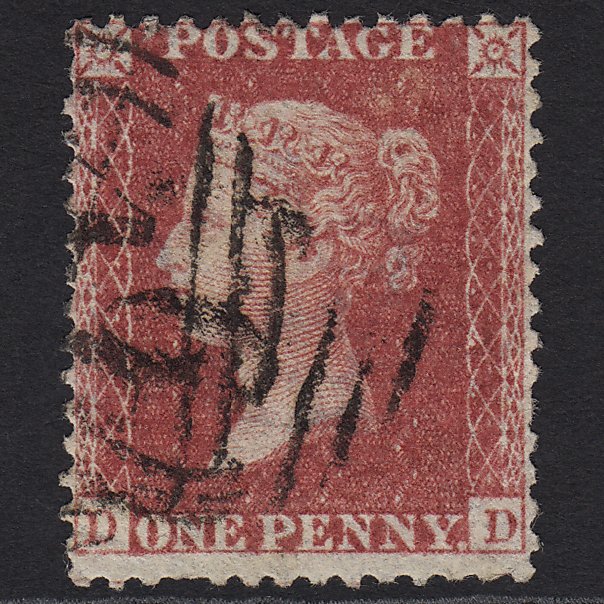 GB QV 1857 1d Rose-red (Plate 46) SG40-C10(1) DD GU