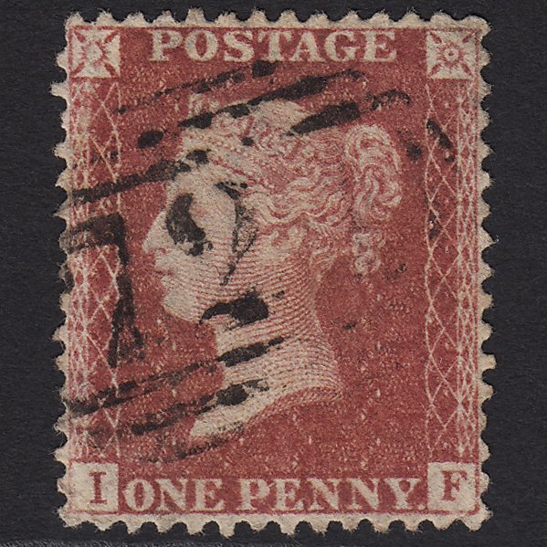 GB QV 1857 1d Rose-red (Plate 46) SG40-C10(1) IF FU Perfectly Centred