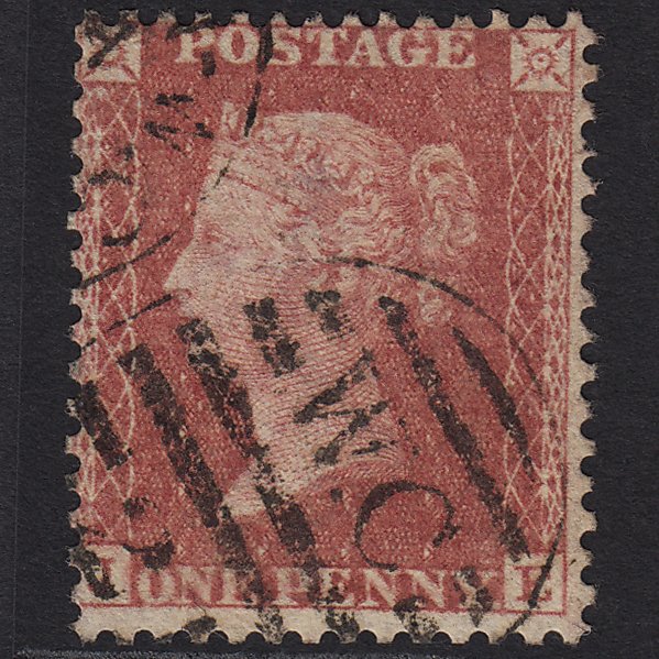 GB QV 1857 1d Rose-red (Plate 66) SG40-C10(1) JE FU London D&S WC21
