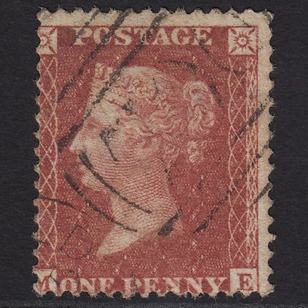 GB QV 1857 1d Rose-red (Plate 39) SG40-C10(1) ME FU Sheffield 700