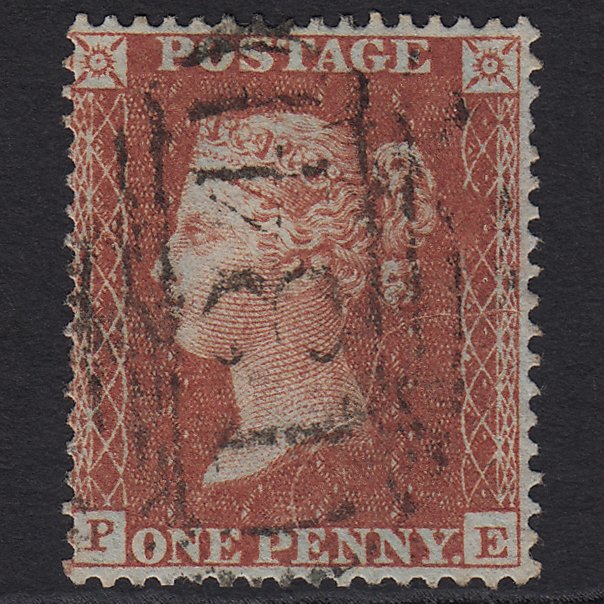 GB QV 1855 1d (Plate 6) SG21-C4(1) PE FU Bristol 134 Thread Print Flaw