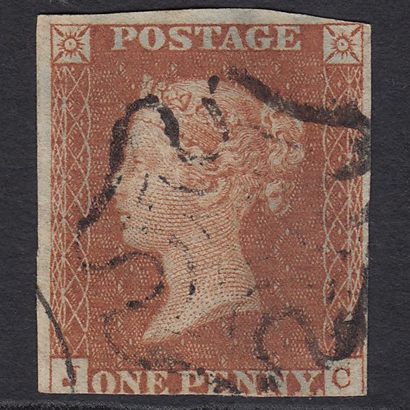 GB QV 1841 1d Red-brown (Plate 29) SG8-B1(1) JC GU Maltese Cross