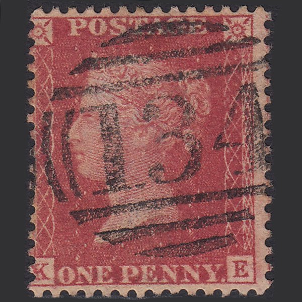 GB QV 1857 1d Rose-red (Plate 36) SG40-C10(1) KE FU Bristol 134