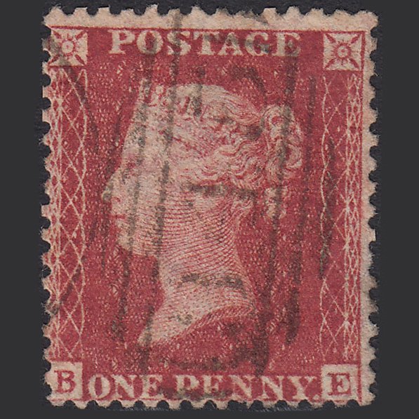GB QV 1857 1d Rose-red (Plate 55) SG40-C10(1) BE FU Haverfordwest 345