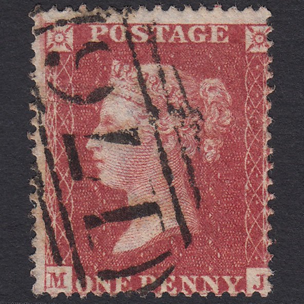 GB QV 1857 1d Rose-red (Plate 44) SG36-C11 MJ GU Chelmsford 176