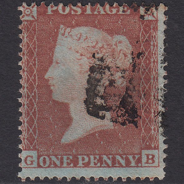 GB QV 1854 1d Red-brown (Plate 173) SG17-C1(1) GB FU Light Cancel