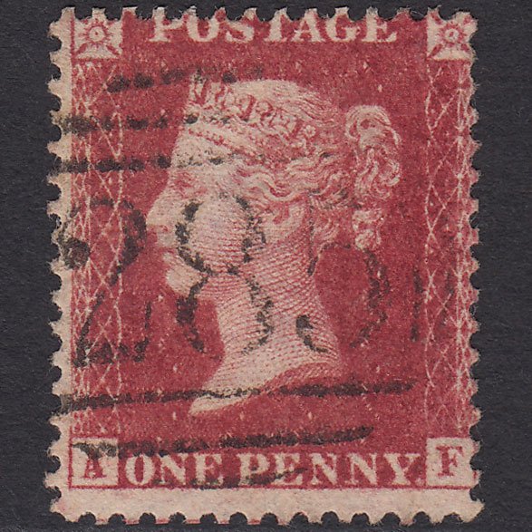GB QV 1857 1d (Plate 43) SG41-C10(4) AF FU Missing Imprimatur Exeter 285