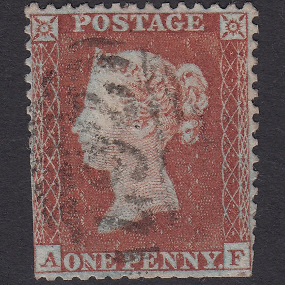 GB QV 1855 1d PL R3 SG22-C2(1) AF PU Miss Imprimatur Durham 267 Pinhole