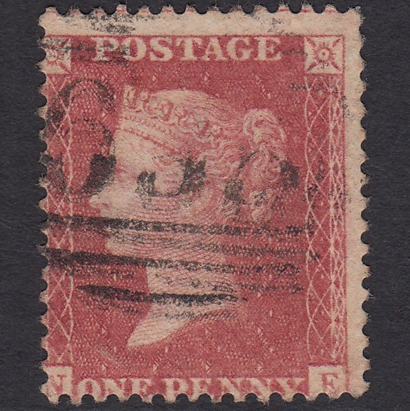 GB QV 1857 1d Rose-red (Plate 42) SG40-C10(1) NE GU Misperf
