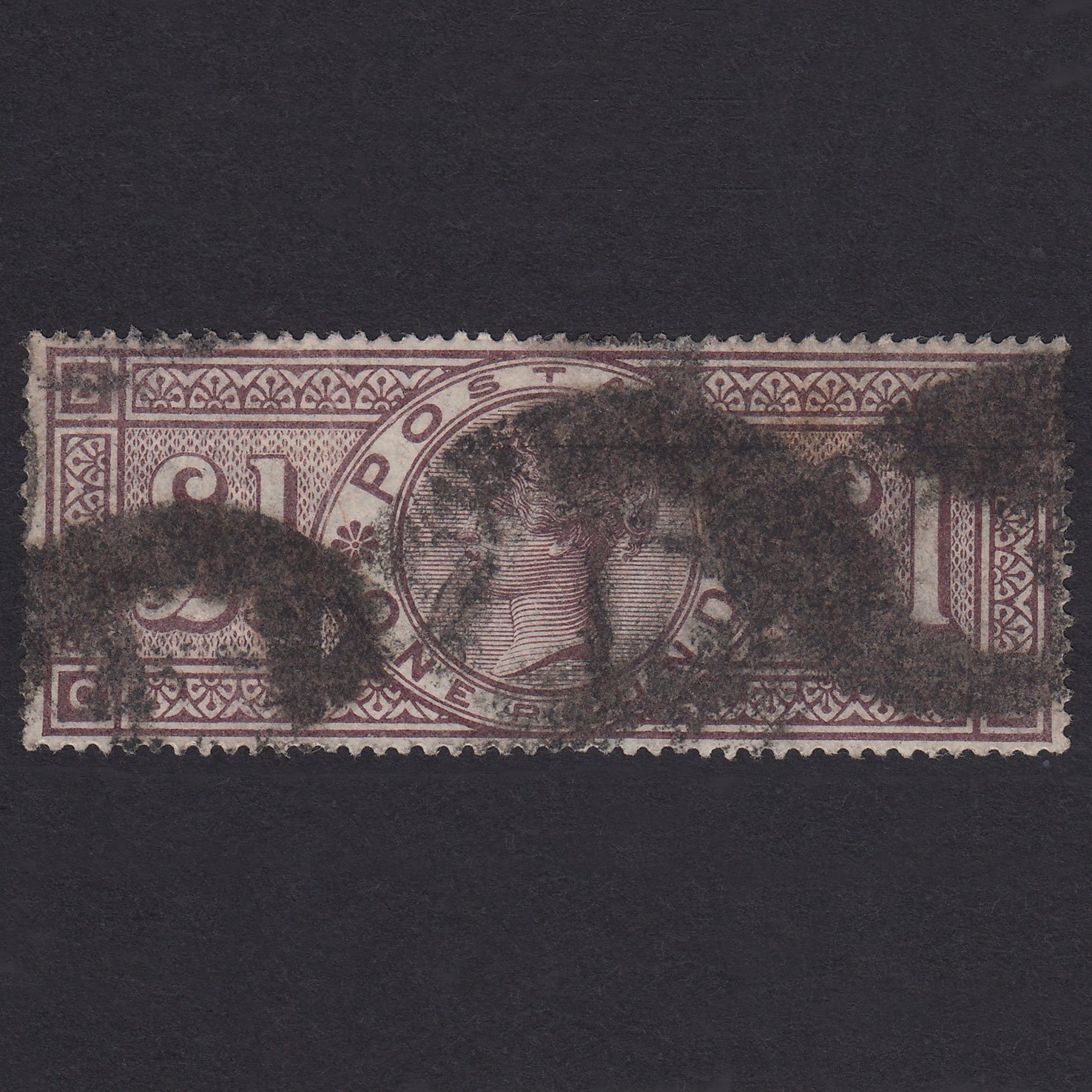GB QV 1884 1 Brown-lilac SG185-K15 CB GU