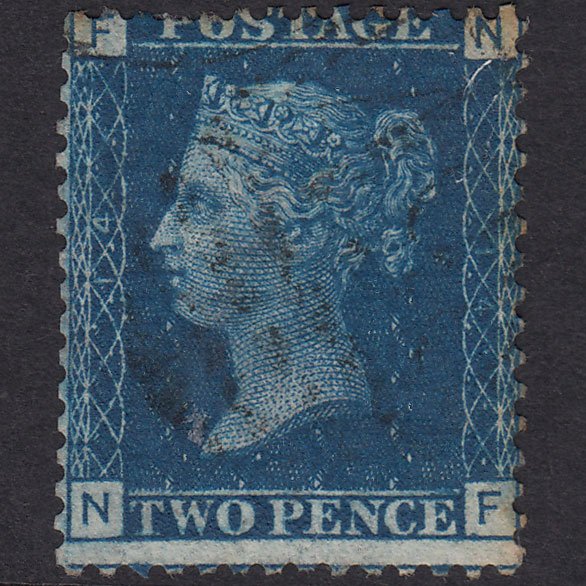 GB QV 1869 2d Blue (Plate 14) SG46-G3 NF GU