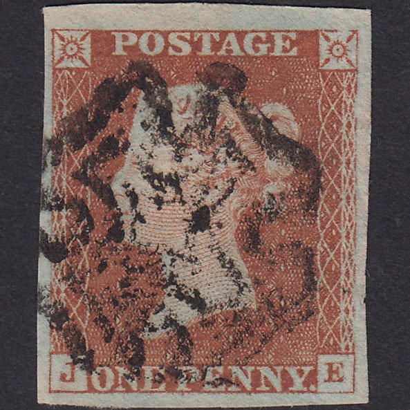 GB QV 1841 1d Red-brown (Plate 25) SG8-B1(1) JE FU 4 Good Margins MX