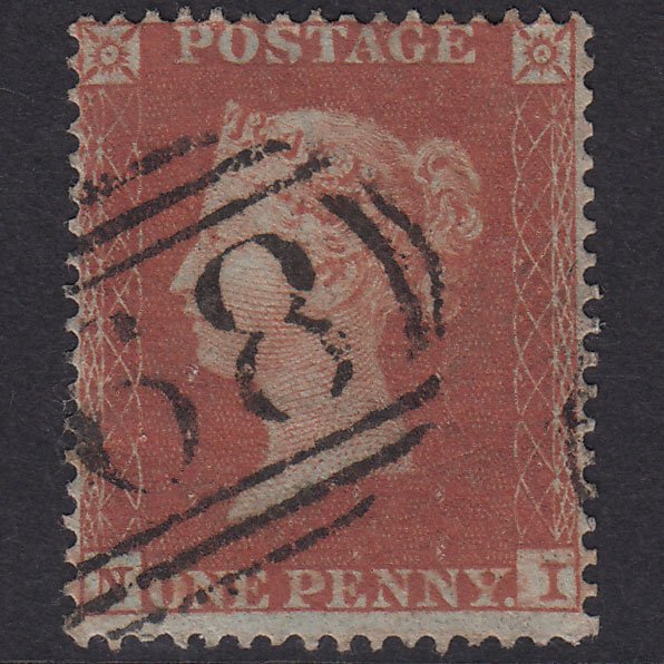 GB QV 1854 1d Red-Brown Plate 179 SG17-C1(1) NI GU