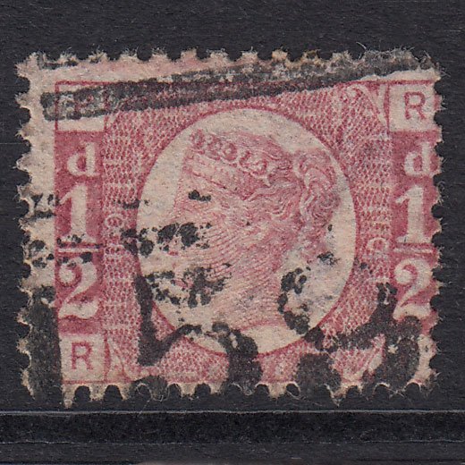 GB QV 1870 1/2d Rose-Red Plate 10 SG48-G4 RP GU Glasgow 159