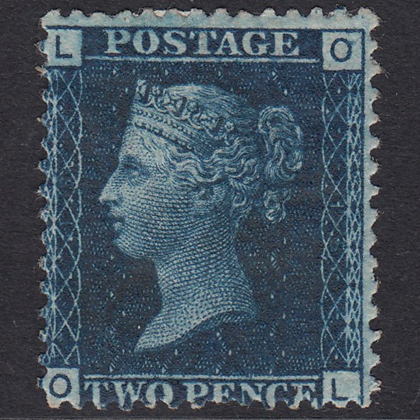 GB QV 1869 2d Deep Blue Plate 15 SG47-G3 OL FINE M MINT