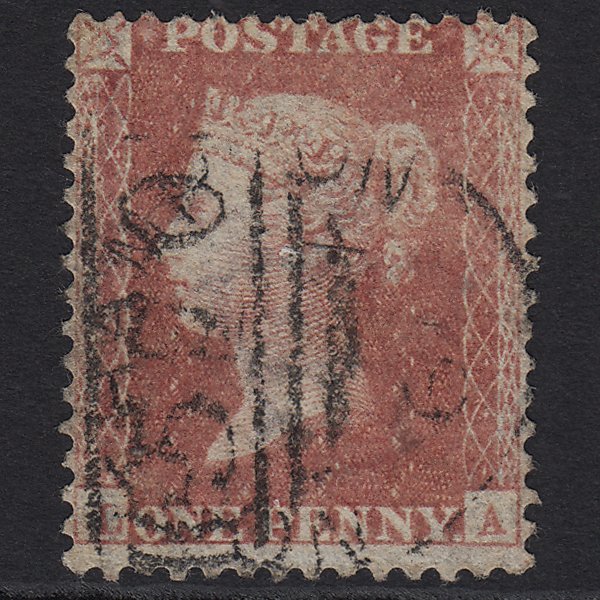 GB QV 1857 1d Rose-red (Plate 48) SG40-C10(1) LA GU Northampton 570 CDS