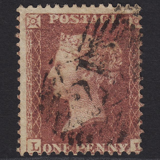 GB QV 1857 1d Rose-red (Plate 42) SG40-C10(1) LL GU London IS 21 Misperf
