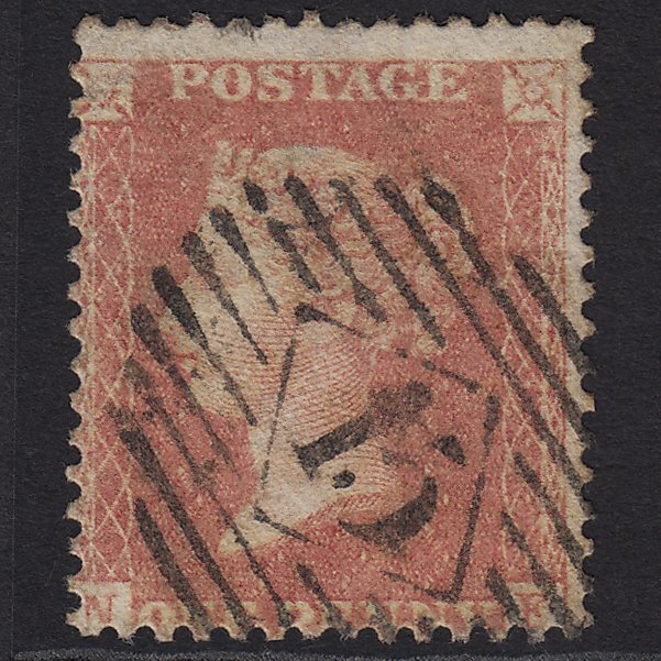 GB QV 1857 1d Pale Rose SG39-C10(3) NF GU London IS 15