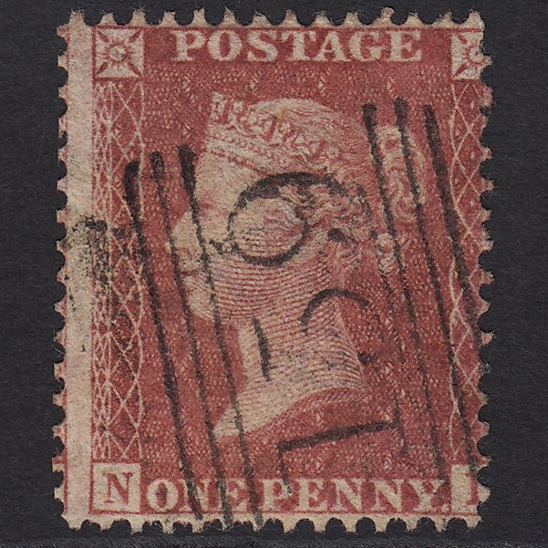 GB QV 1857 1d Rose-red (Plate 46) SG40-C10(1) NI VFU Glasgow 159 Misperf