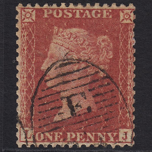 GB QV 1857 1d Rose-red (Plate 57) SG40-C10(1) LJ GU London D&S Cancel