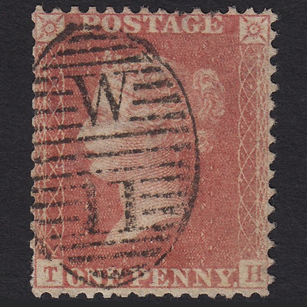GB QV 1857 1d (Plate 48) SG40-C10(1) TH GU Missing Imprimatur London D&S W11