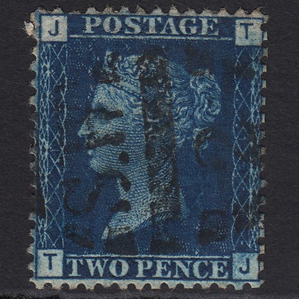 GB QV 1869 2d DP Blue (Plate 15) SG47-G3 TJ FU London D&S SW2 2d11 Well Centred