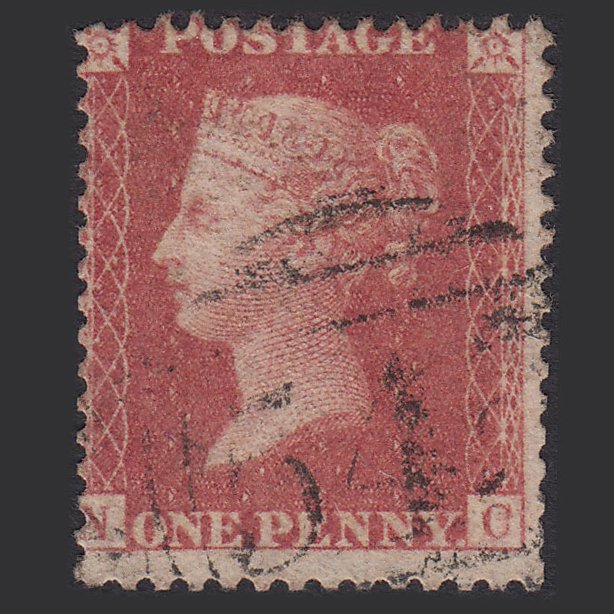 GB QV 1857 1d Rose-red (Plate 39) SG40-C10(1) NC GU