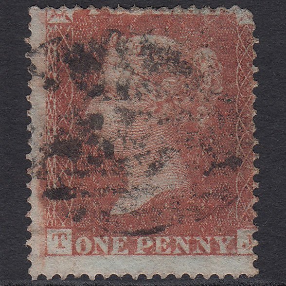 GB QV 1855 1d Red-brown (Plate 15) SG26-C5(1) TJ GU
