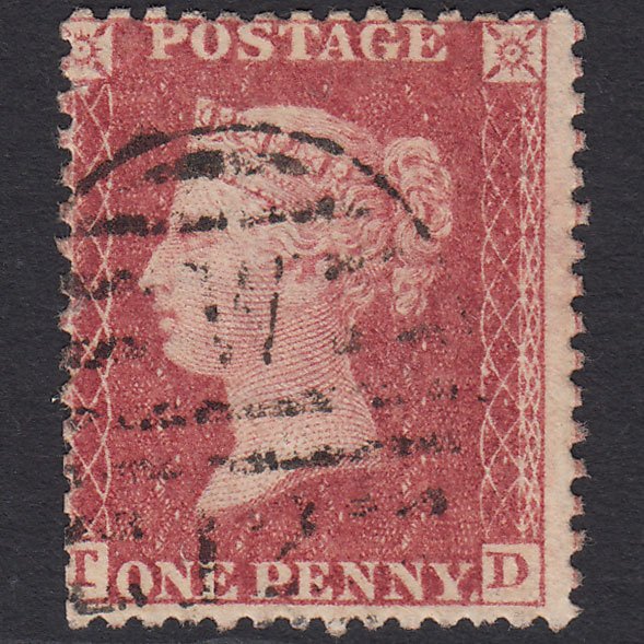 GB QV 1861 1d Rose-red (Plate 51) SG42-C12(3) TD GU London D&S W12