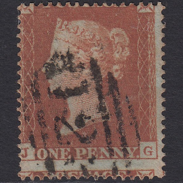 GB QV 1854 1d (Plate 172) SG17-C1(1) JG GU Bridgwater 123 Large Misperf