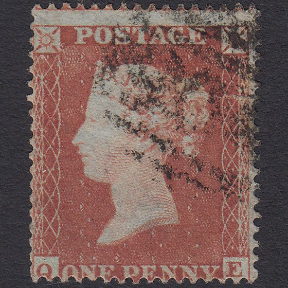 GB QV 1854 1d Red-brown (Plate 188) SG17-C1(1) QE GU