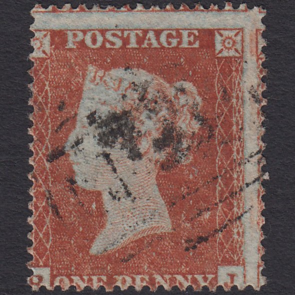 GB QV 1854 1d Red-brown (Plate 188) SG17-C1(1) RJ FU Large Misperf