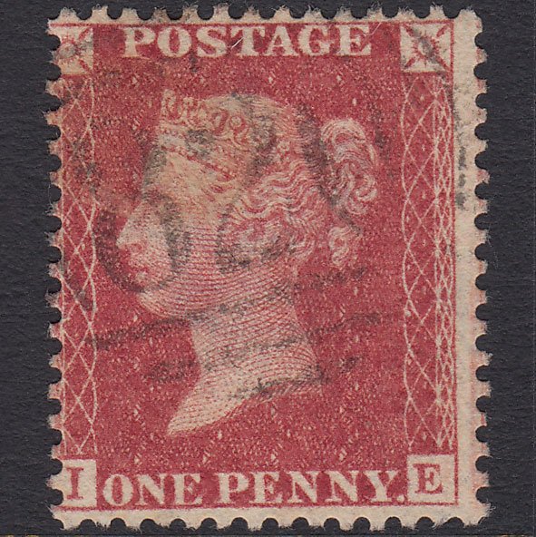 GB QV 1857 1d Rose-red (Plate 34) SG40-C10(1) IE GU Tunbridge Wells 820
